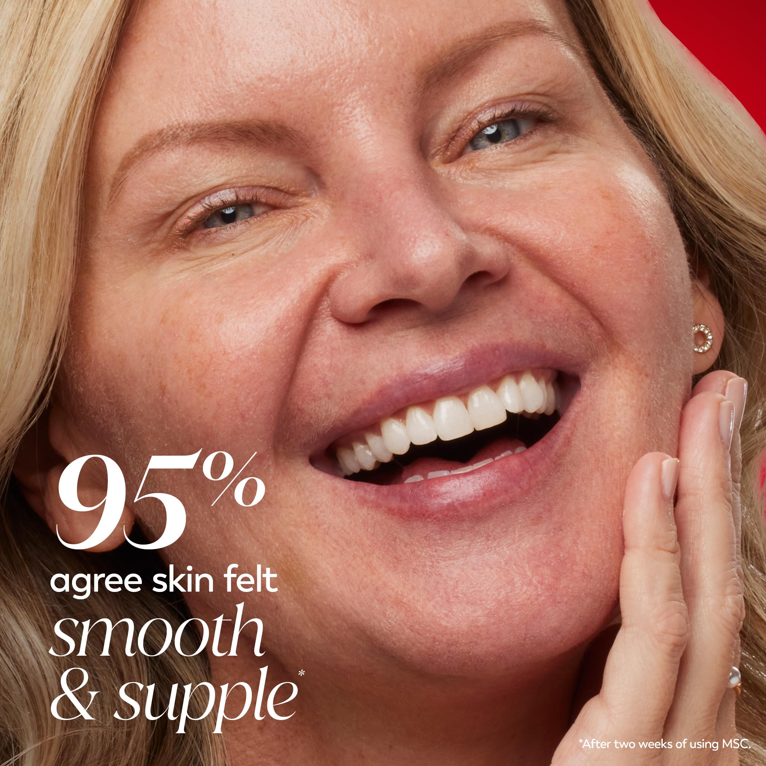 Olay Regenerist application on fingers showing smooth spread and quick absorption