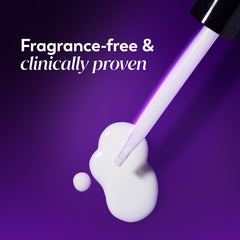 Olay conceptual before and after display showing visible smoothing