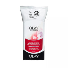 Olay Regenerist front packaging showing 30-count pack and travel convenience