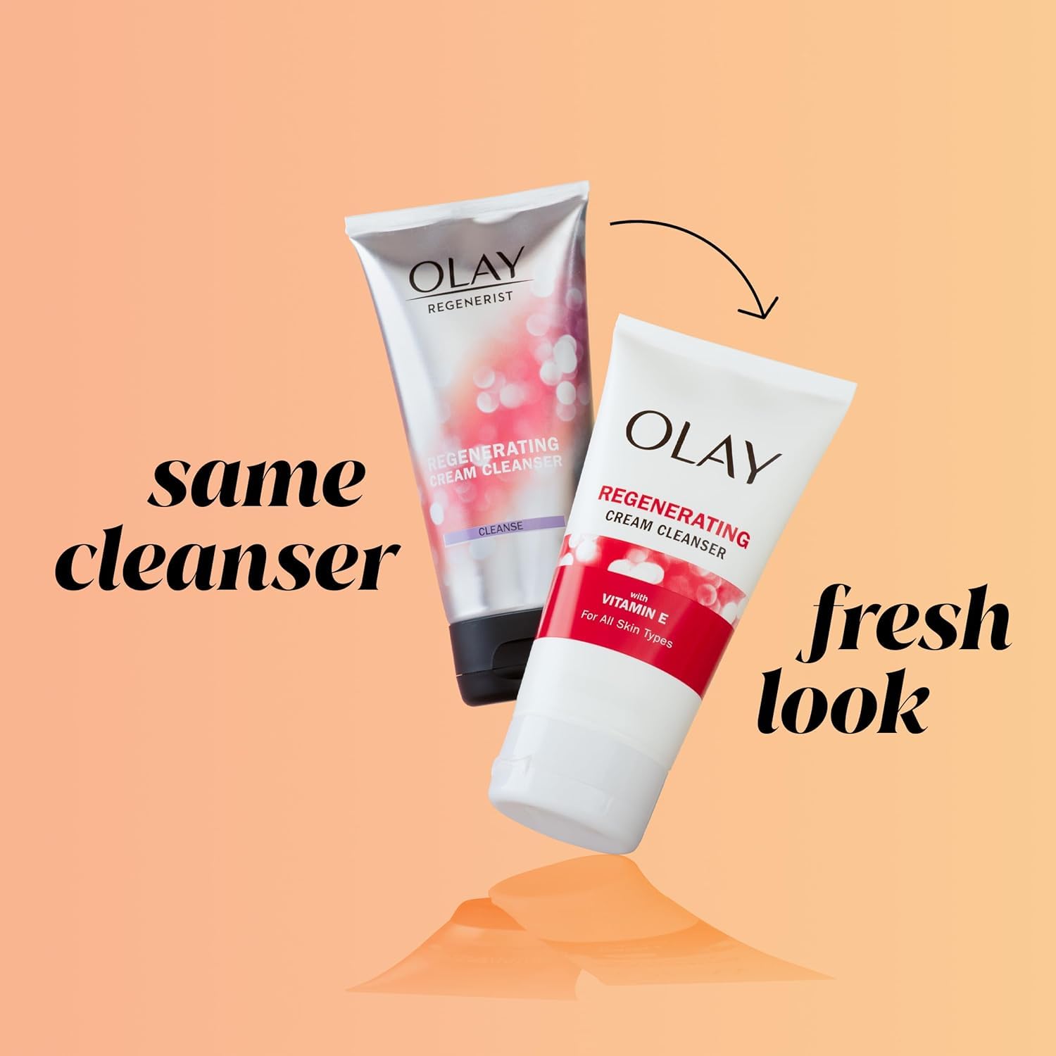 Close-up of oxygenated derma-beads in Olay Regenerist formula, showing gentle polishing benefit