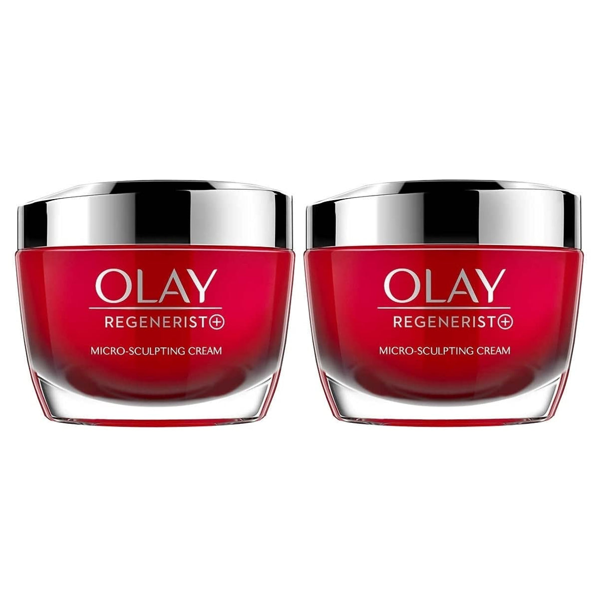 Olay Regenerist front jar showing cream texture and hydrates skin