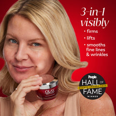 Olay Regenerist ingredient concept with niacinamide bottle highlighting skin refinement