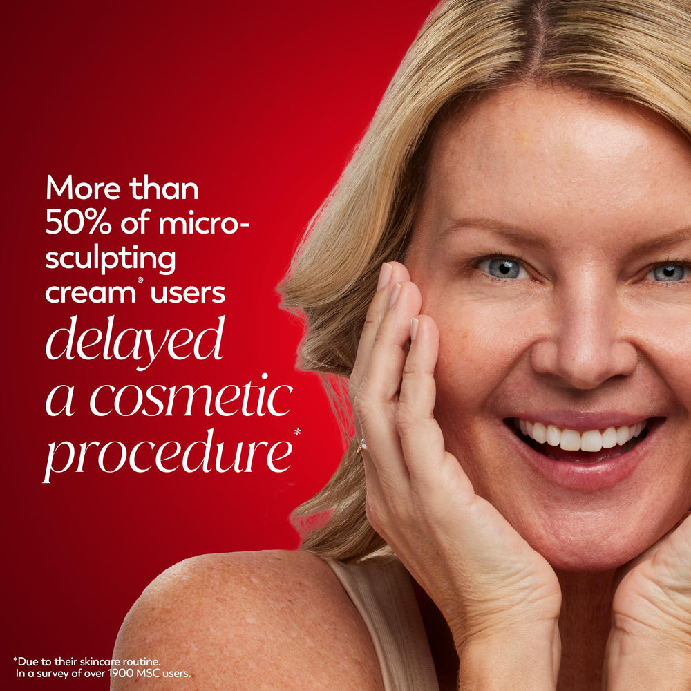 Olay Regenerist jar label closeup emphasizing brand and ingredient benefits