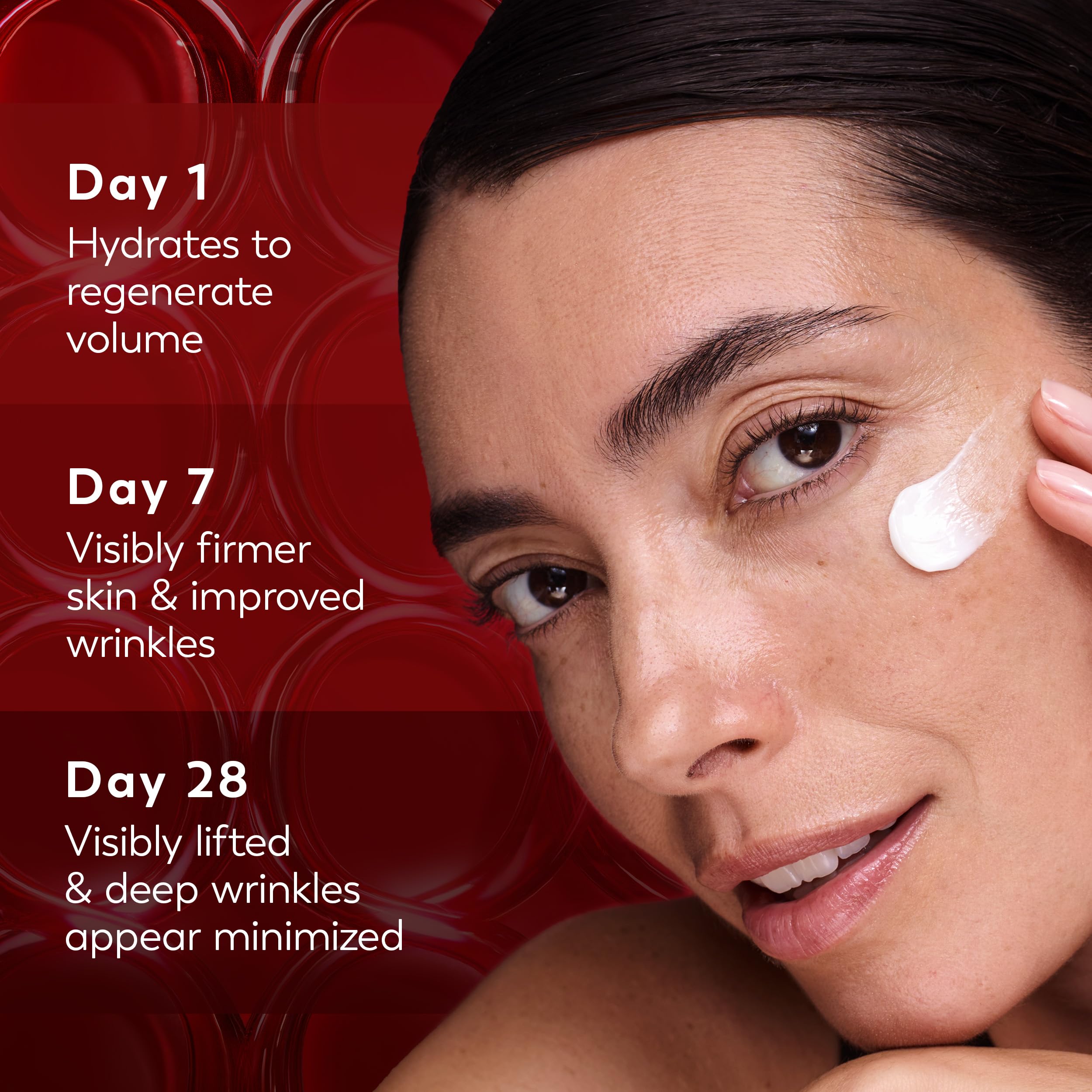 Olay on bathroom vanity in lifestyle setting for daily skincare routine benefit