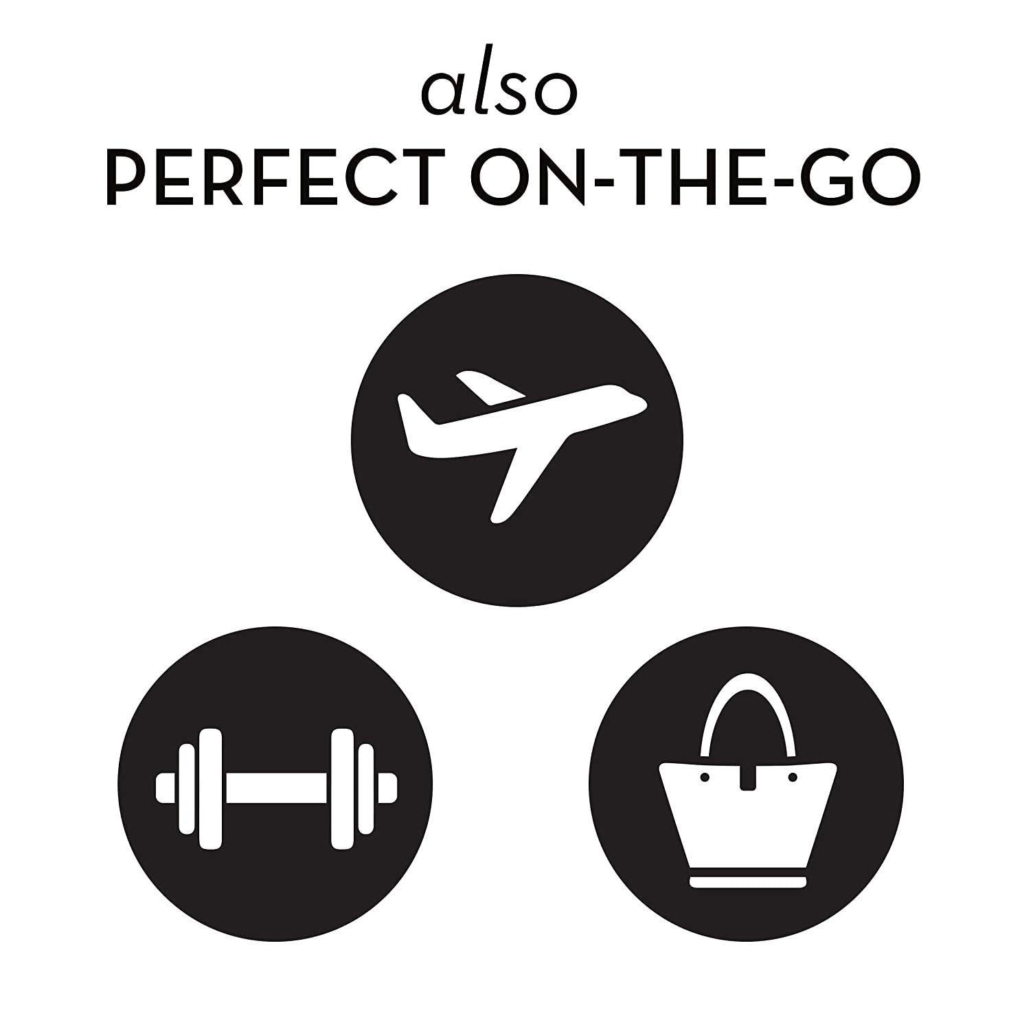 Olay wipes next to travel essentials showing convenient on-the-go cleansing