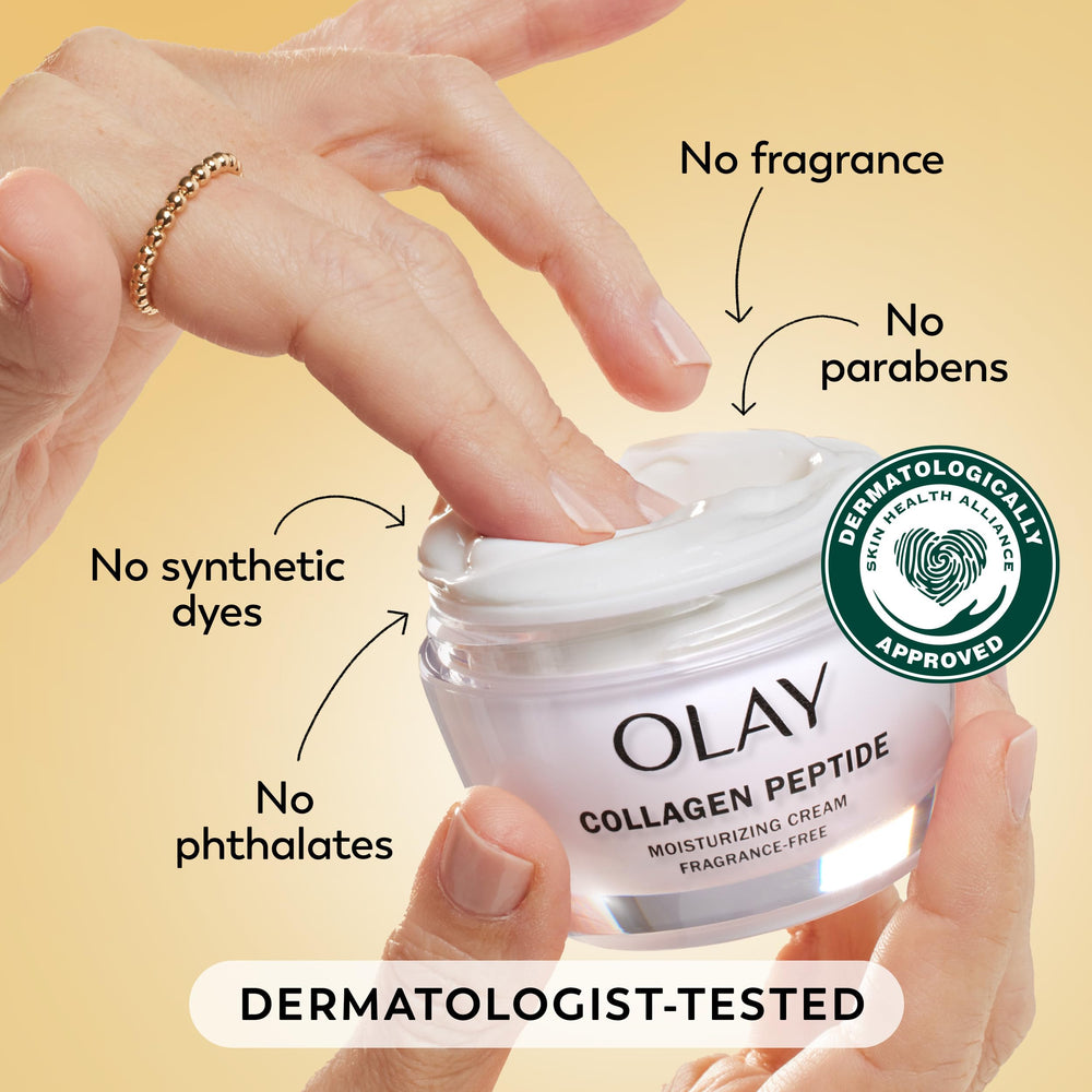 Lifestyle shot of Olay Regenerist in a bag for travel-ready everyday skincare routine