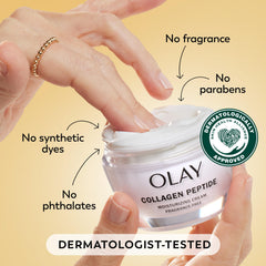 Lifestyle shot of Olay Regenerist in a bag for travel-ready everyday skincare routine