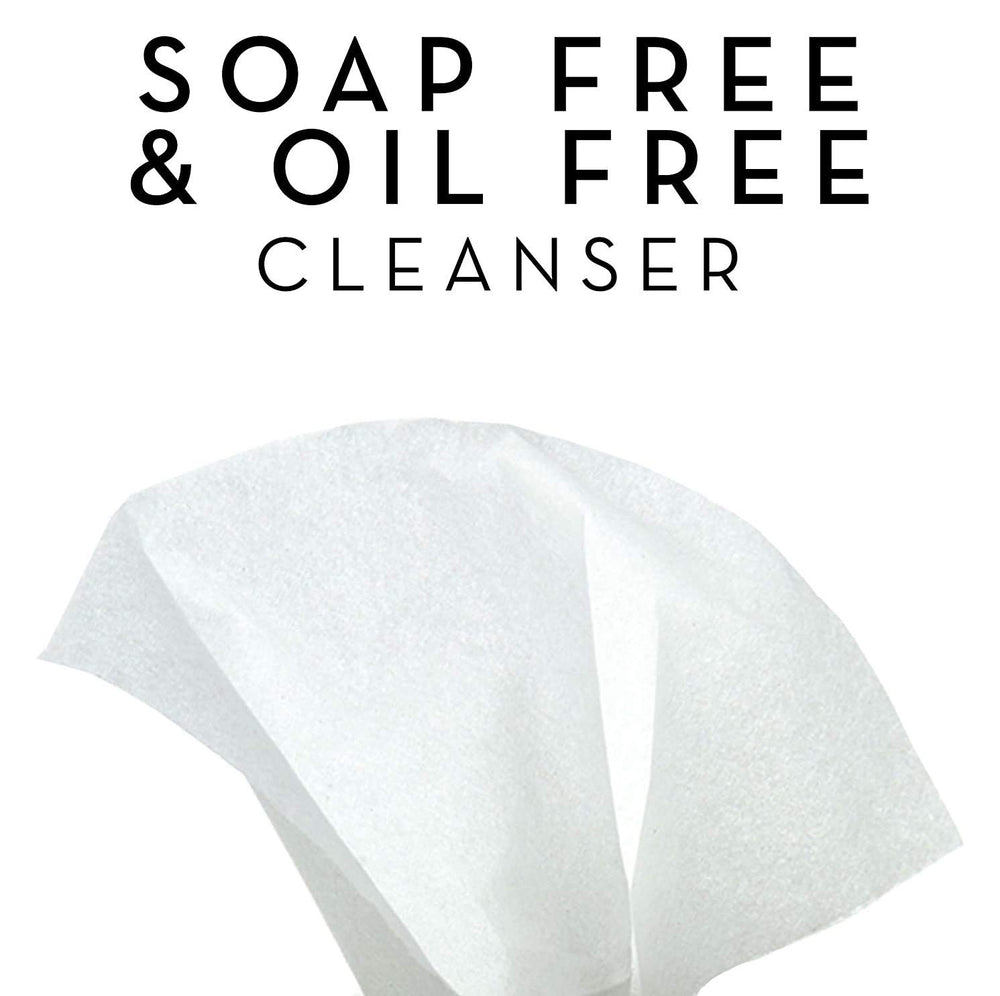 Olay cleansing wipe in hand ready to remove makeup and refresh skin
