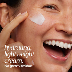 Olay retinol 24 cream absorbed into skin illustrating non-greasy finish