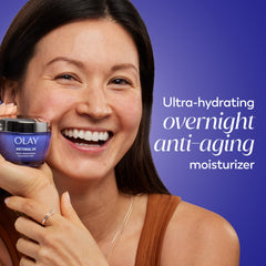 Olay retinol 24 texture cream close-up showing smooth application