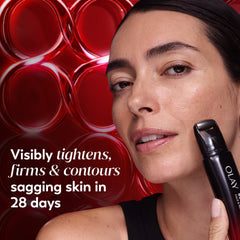 Olay metal roller tip close-up conveying cooling precision during application