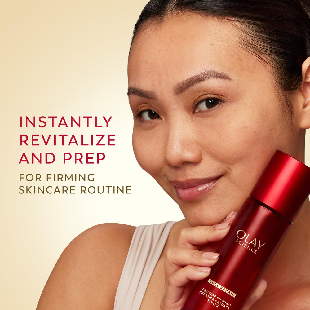 Olay Science essence application on hands demonstrating quick absorption benefit