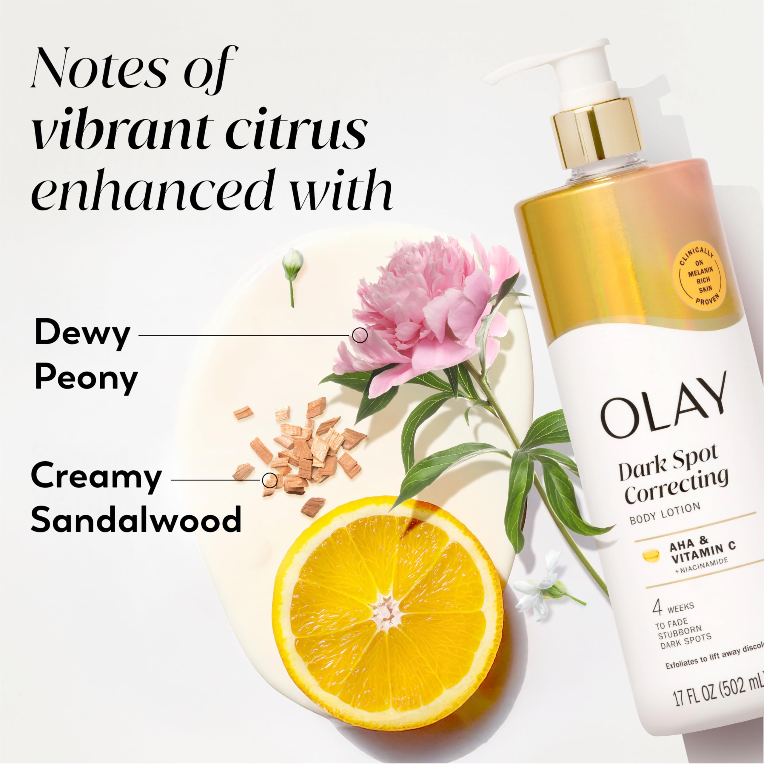 Olay bottle in hand showing 17 fl oz size for scale and convenience