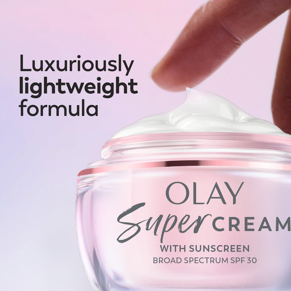Olay flatlay with other morning essentials showing routine simplicity and efficiency