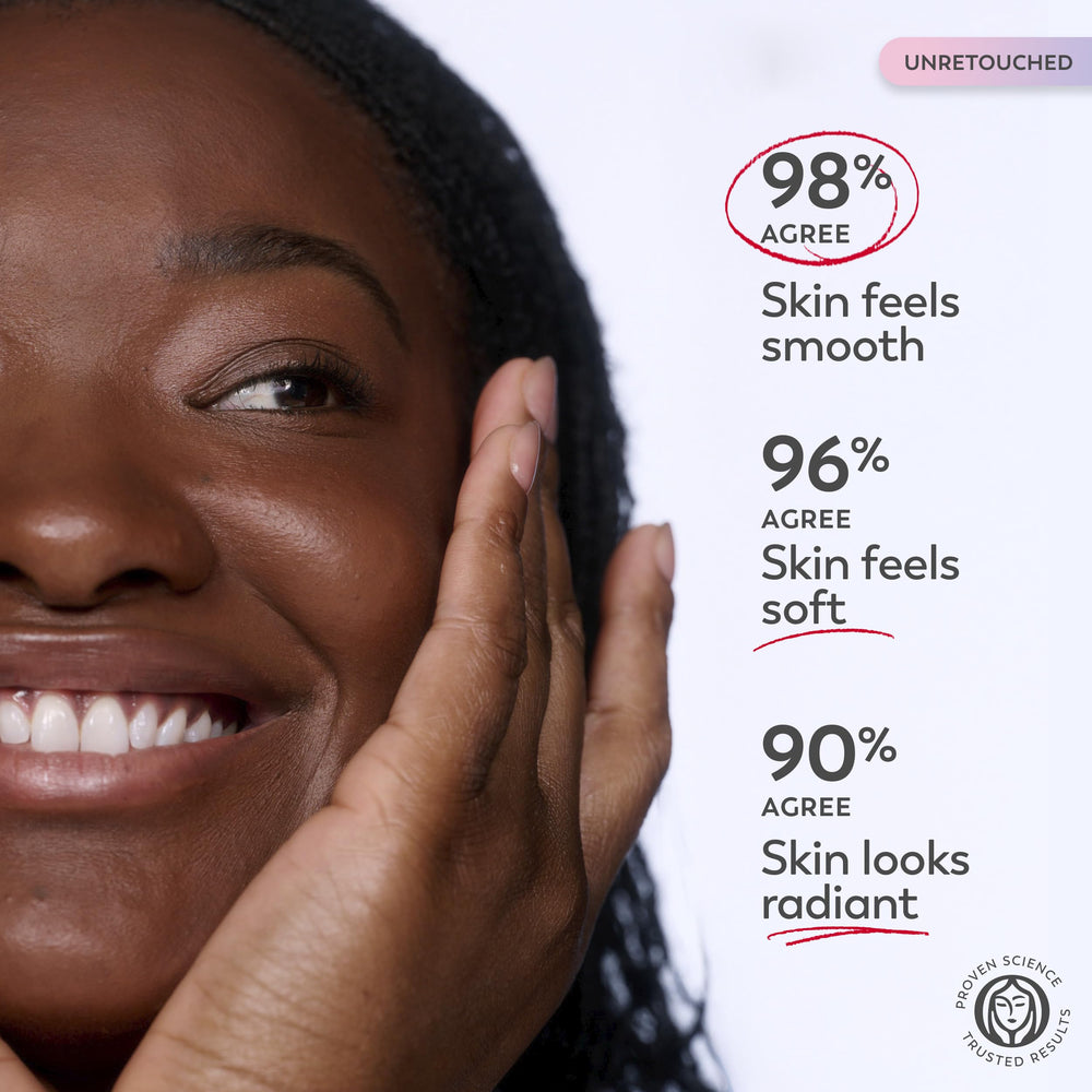 Olay Super Cream swatch on skin showing no white cast benefit
