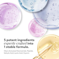 Olay Super Serum pump dispensing serum for precise application