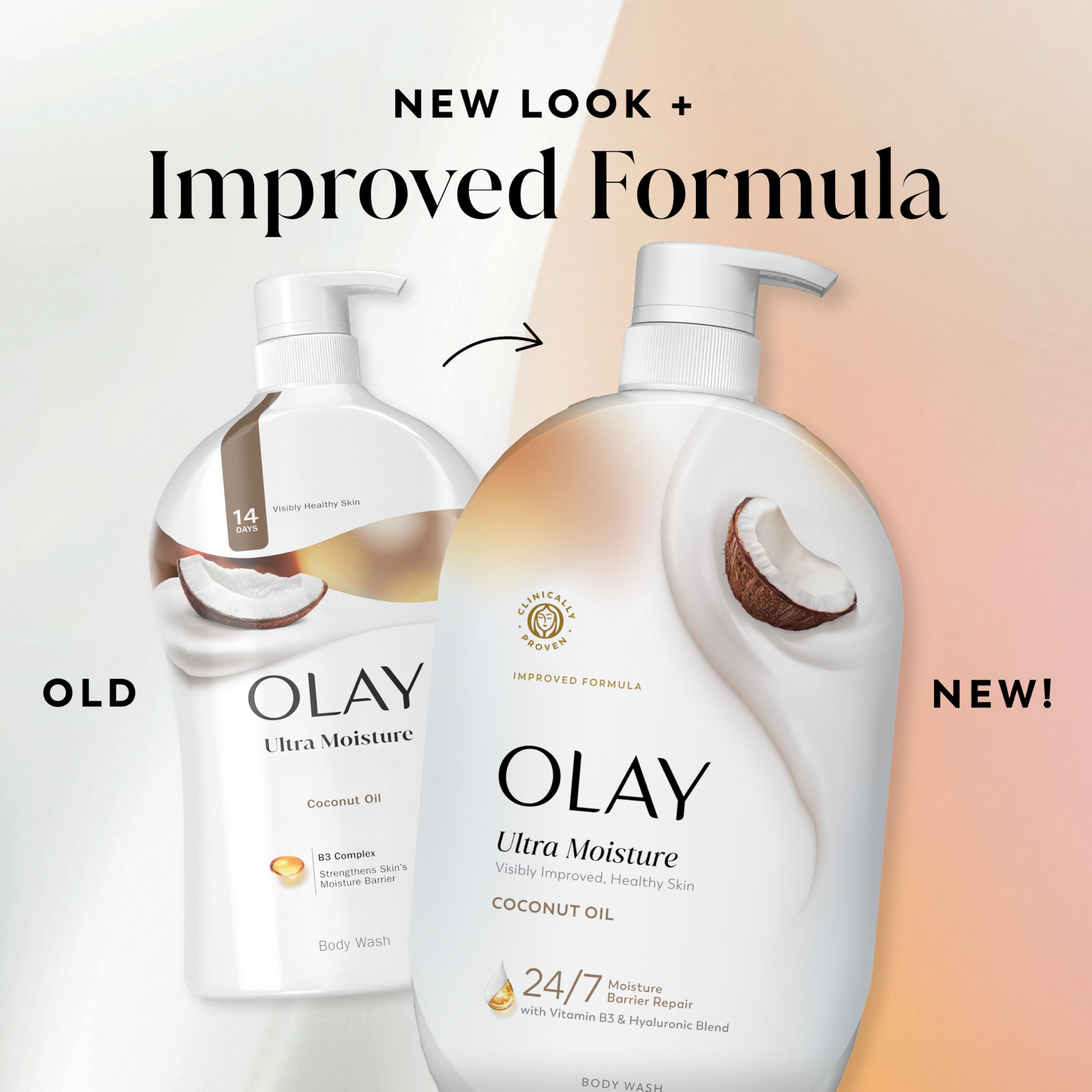 Coconut oil visual alongside product, conveying natural scent and nourishing oils