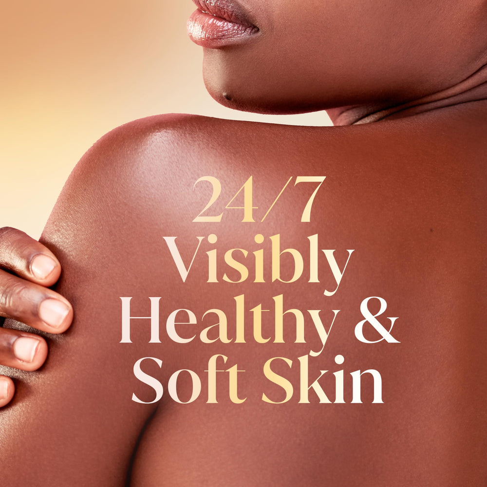 Olay creamy lather close-up on palm, showing rich texture and moisturizing feel