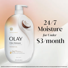 Olay bottle on bathroom counter in lifestyle scene, suggesting routine pairing
