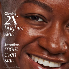 Olay ingredient concept with vitamin C bottle highlighting antioxidant benefit