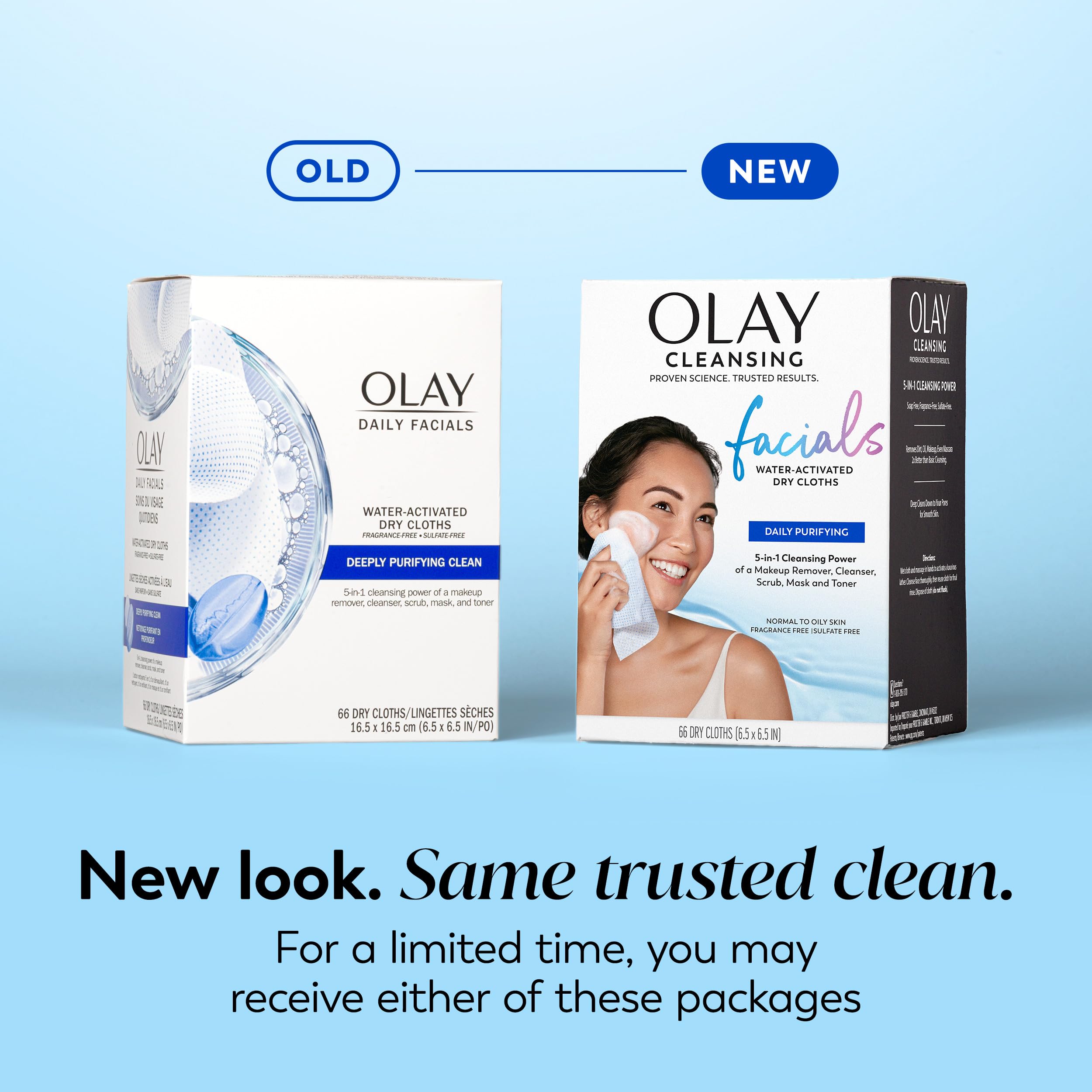Olay textured cloth close-up showing exfoliating surface for deeper cleanse