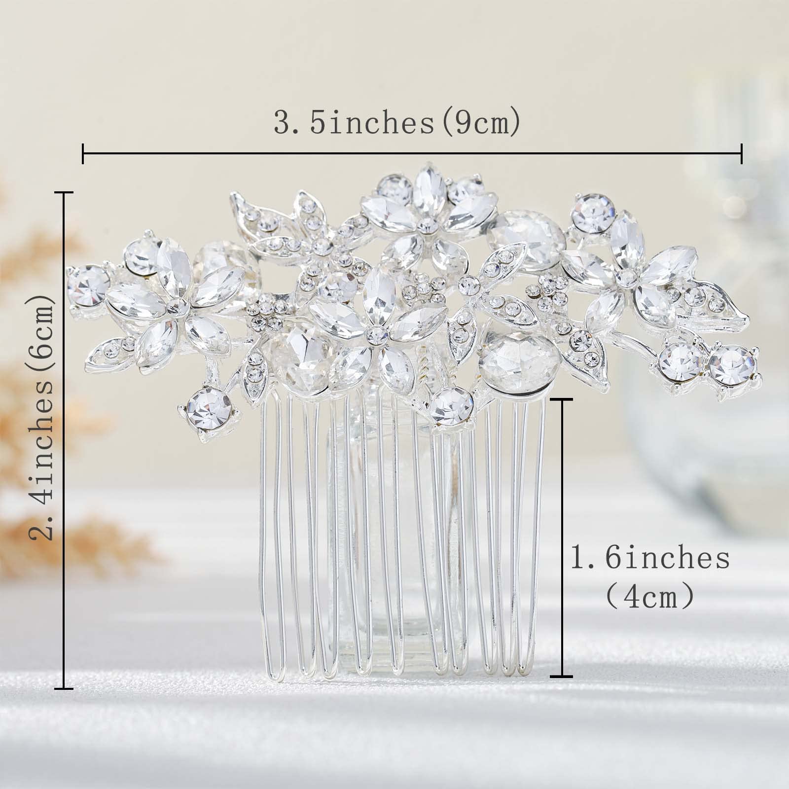 Olbye comb secured in updo demonstrating secure hold and elegance