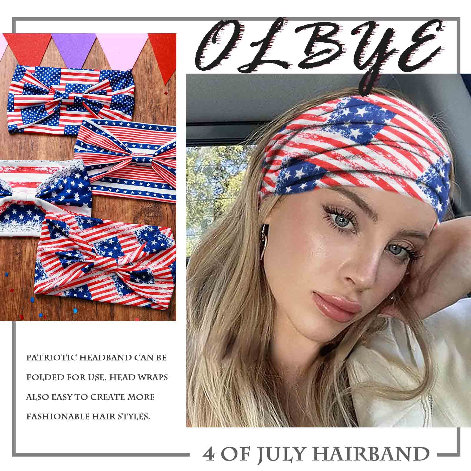 Olbye four distinct stars-and-stripes patterns laid flat for mix-and-match outfit options