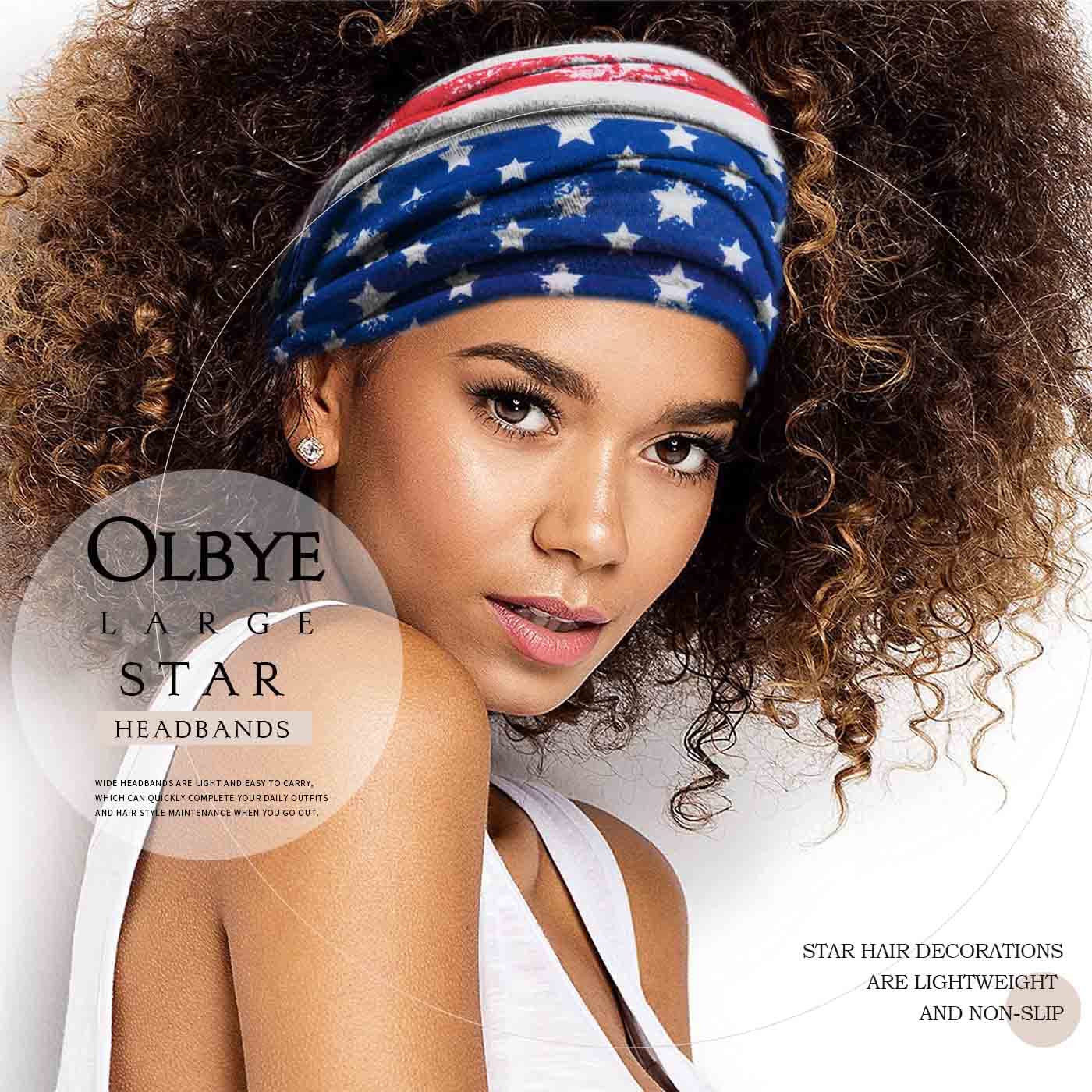 Olbye model wearing band at parade showing hands-free hair control and festive style