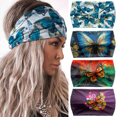 Olbye four-pack floral headbands laid flat showing patterns and colors, versatile styling benefit