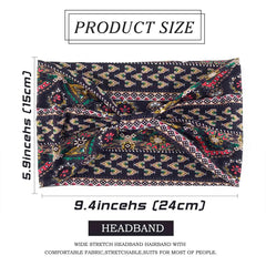 Olbye headband next to ruler to show 9.4x5.9 inch size and full coverage