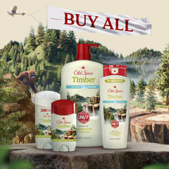 Old Spice bottle on bathroom shelf in modern setting, suggests everyday lifestyle use