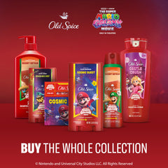 Old Spice Brooklyn Bounce on bathroom shelf promoting routine convenience