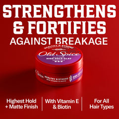 Old Spice hands applying clay demonstrating effortless styling and control benefit