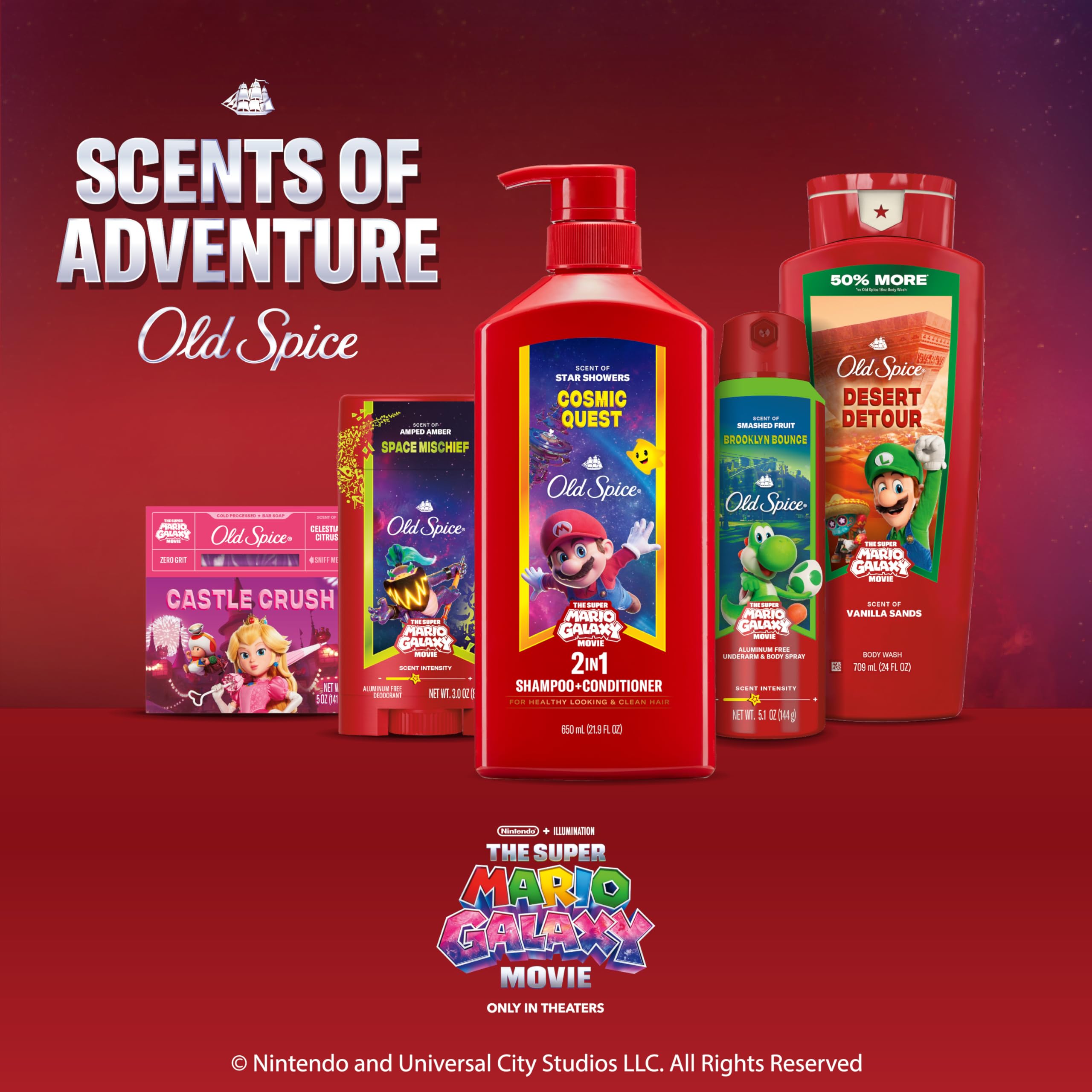 Old Spice lather forming bubbles to show cleansing foam and manageable hair benefit