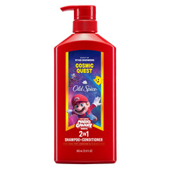 Old Spice bottle front packaging showing Cosmic Quest branding and size for recognition