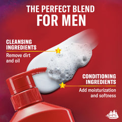 Old Spice in use in shower with water to show rinsing and fresh scent benefit