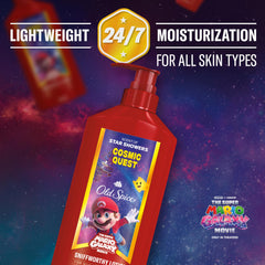 Old Spice lotion texture close-up showing lightweight, fast-absorbing feel