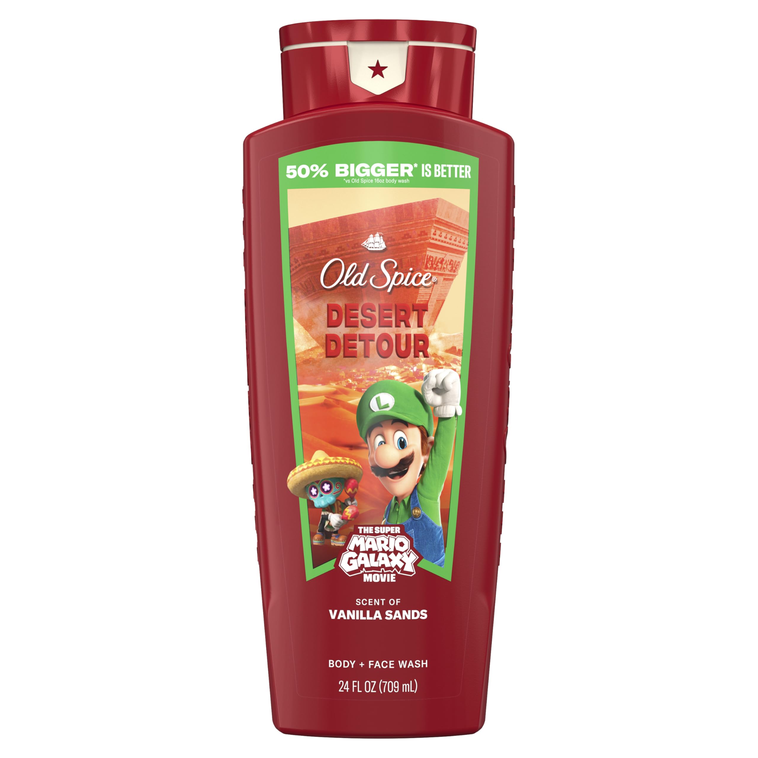 Old Spice Desert Detour front packaging showing bottle and scent benefit
