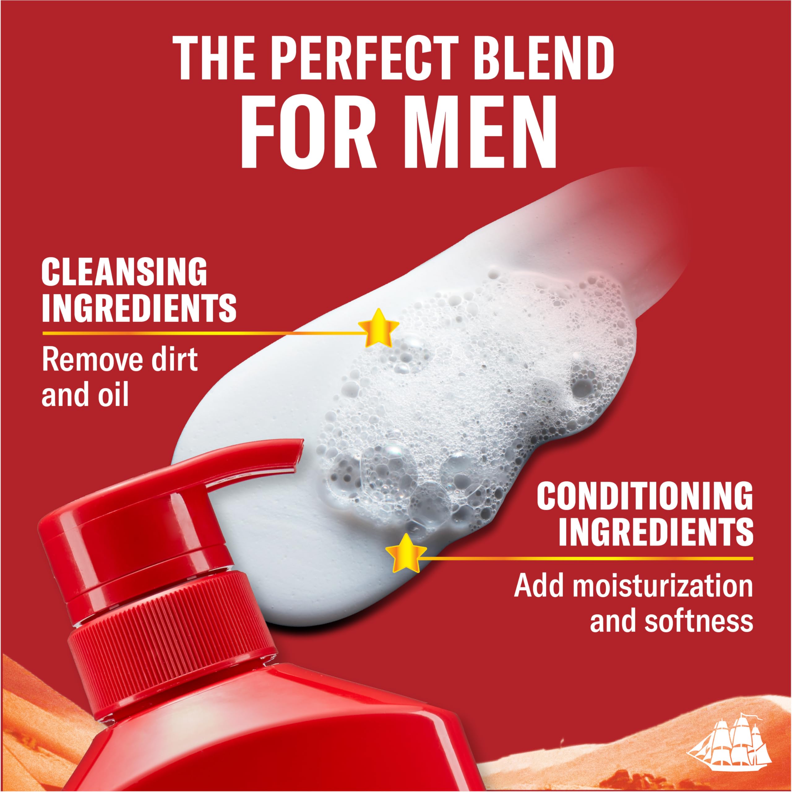 21.9 fl oz Old Spice bottle beside a hand to show size and travel‑friendly scale