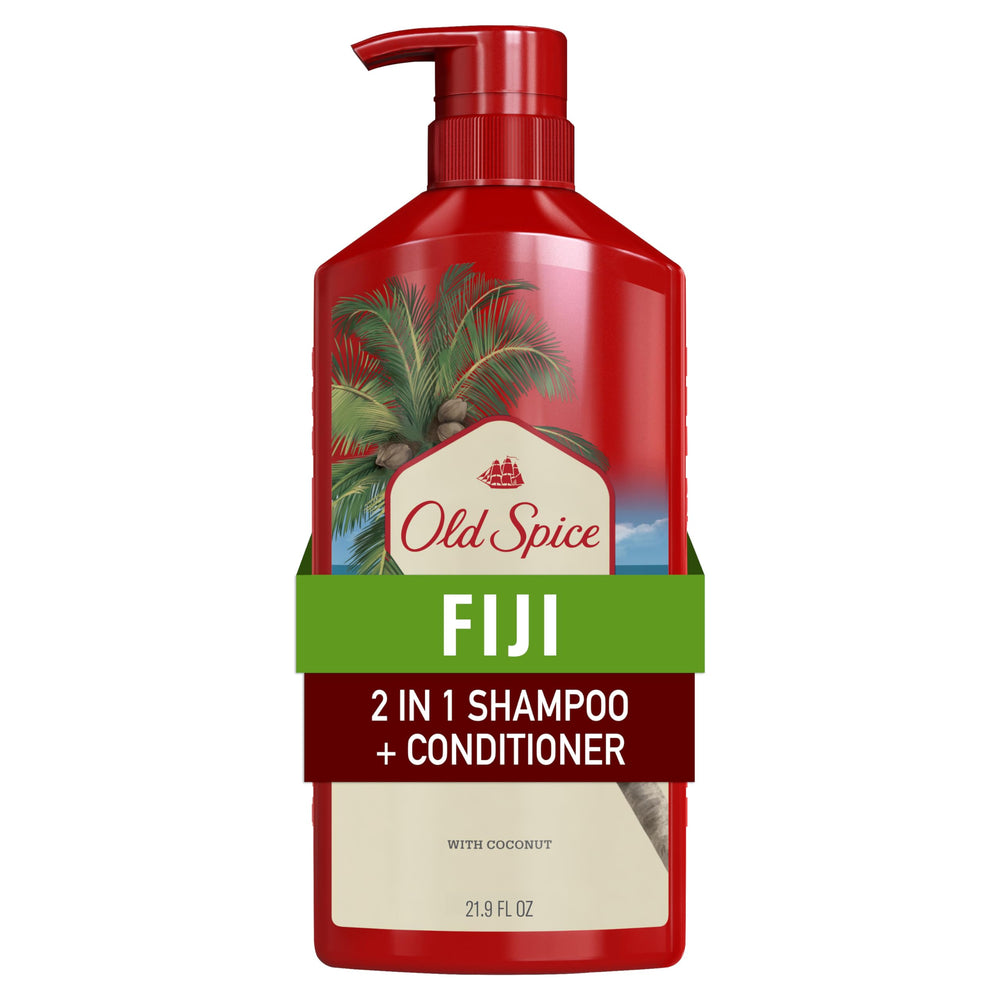Old Spice Fiji front packaging showing scent and size for easy selection
