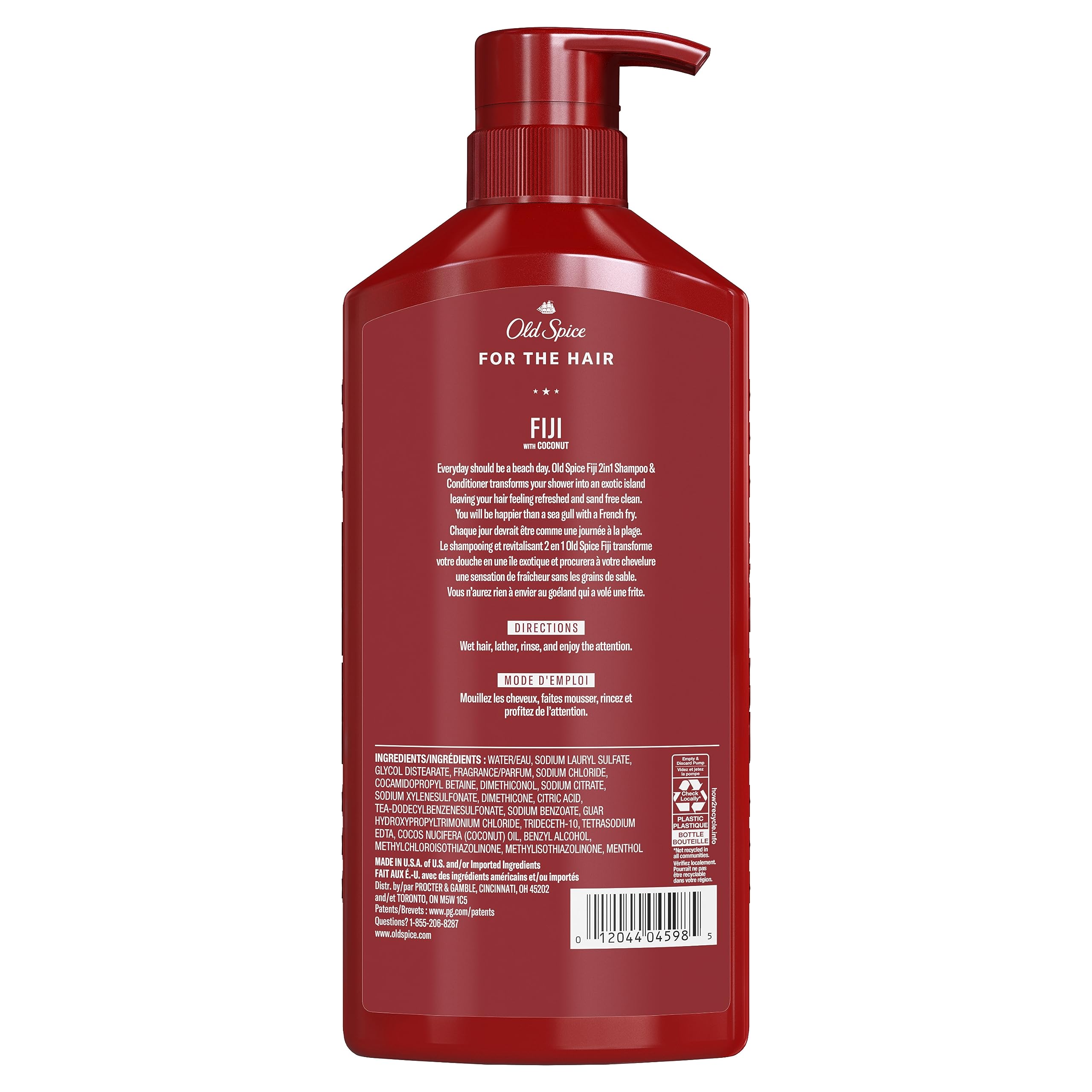 Old Spice Fiji used during a morning routine for efficient grooming