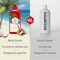 Old Spice Fiji being dispensed to show lather and quick single-step use