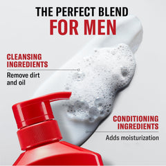 Old Spice Fiji held in hand to show 21.9 fl oz scale and lasting value