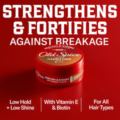 Old Spice flexible fiber being warmed in hands for easy application