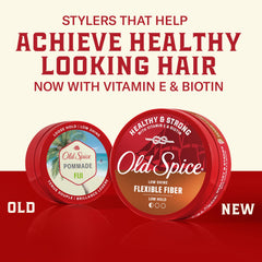 Old Spice flexible fiber jar open close-up showing soft wax texture
