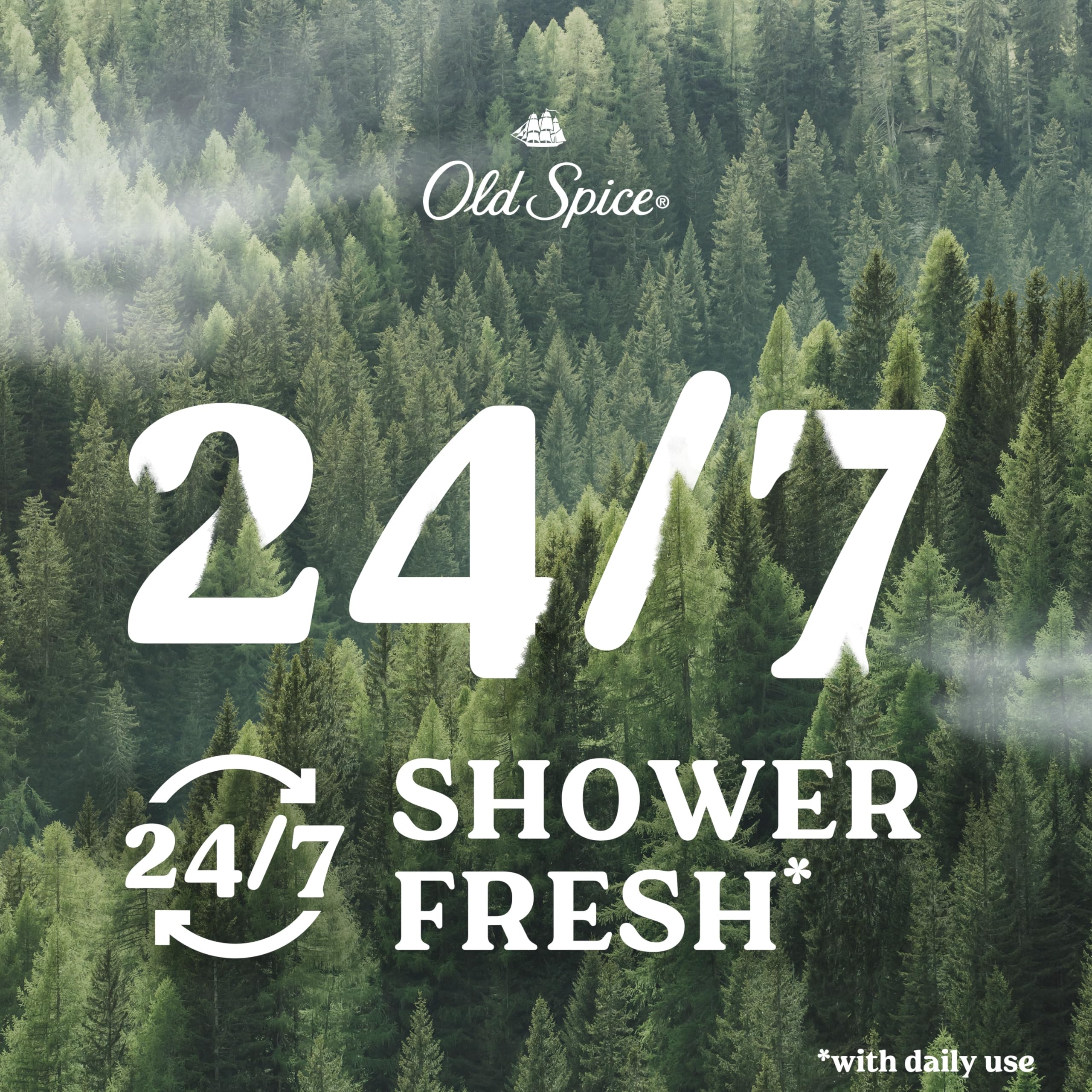 Old Spice flip-cap detail showing easy dispensing and leak resistance