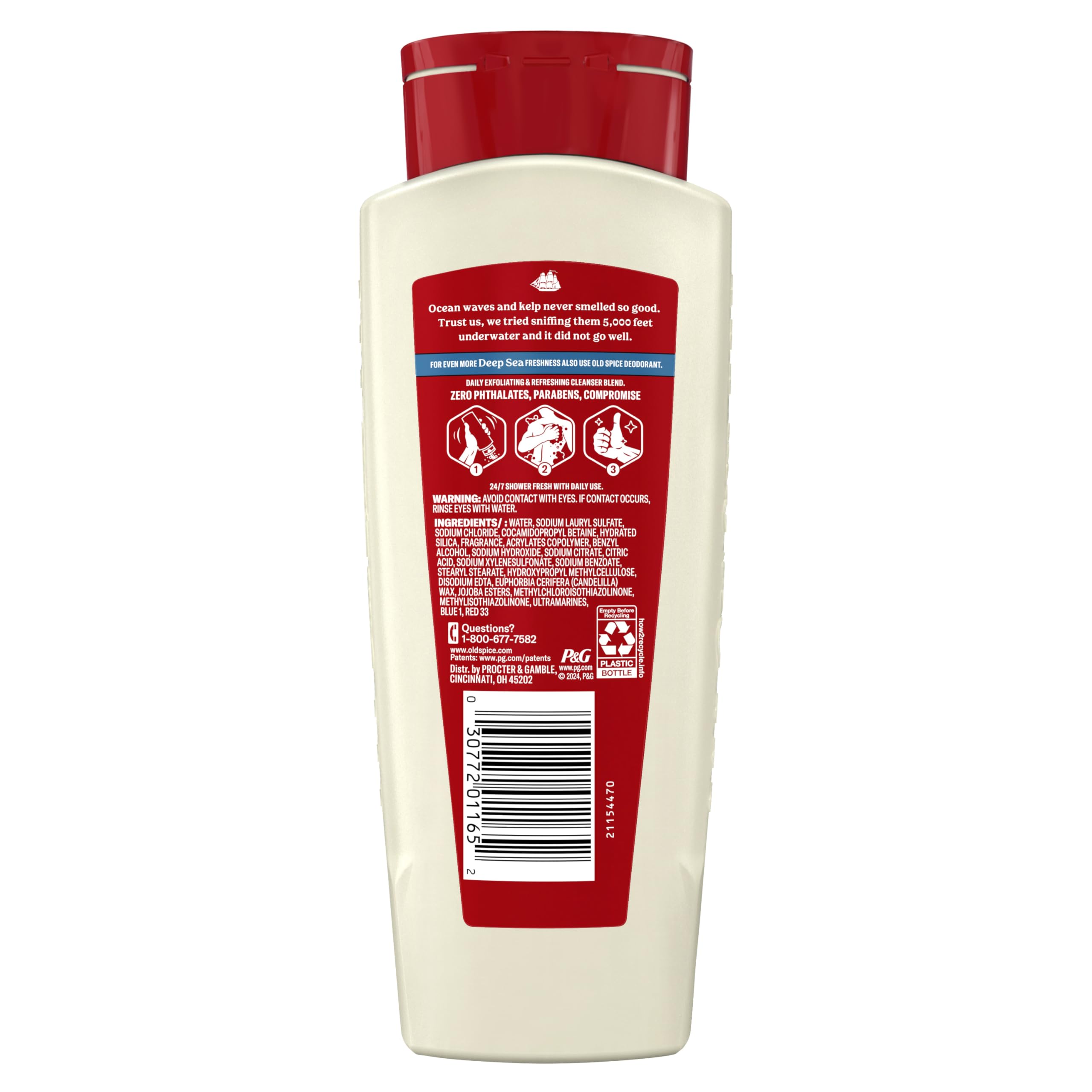 Old Spice fragrance still life with citrus and kelp notes for fresh aroma