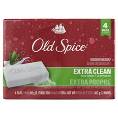 Old Spice front packaging showing palm tree scent and value pack benefit