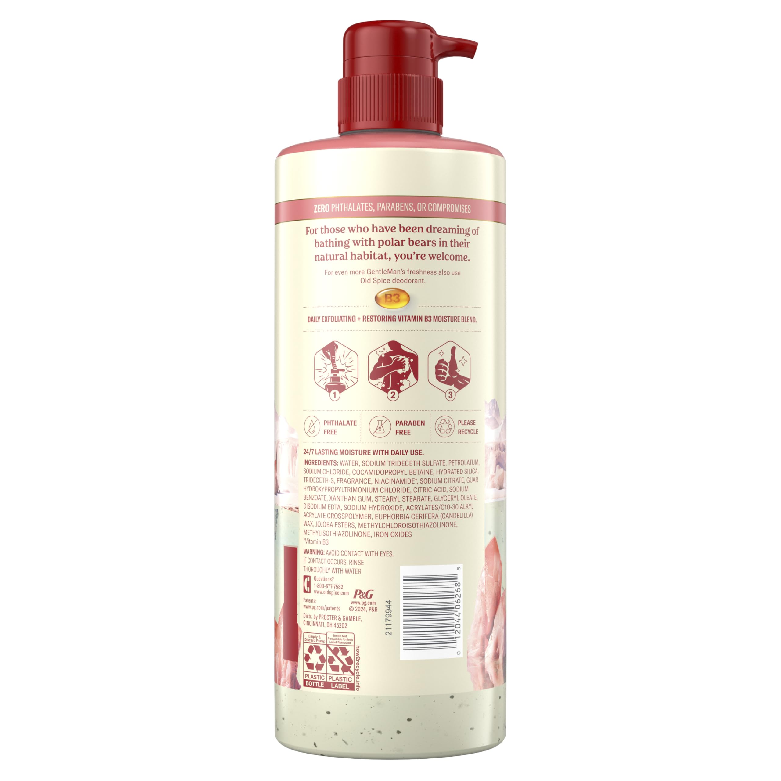 Old Spice GentleMan's on shelf in bathroom evoking fresh daily routine