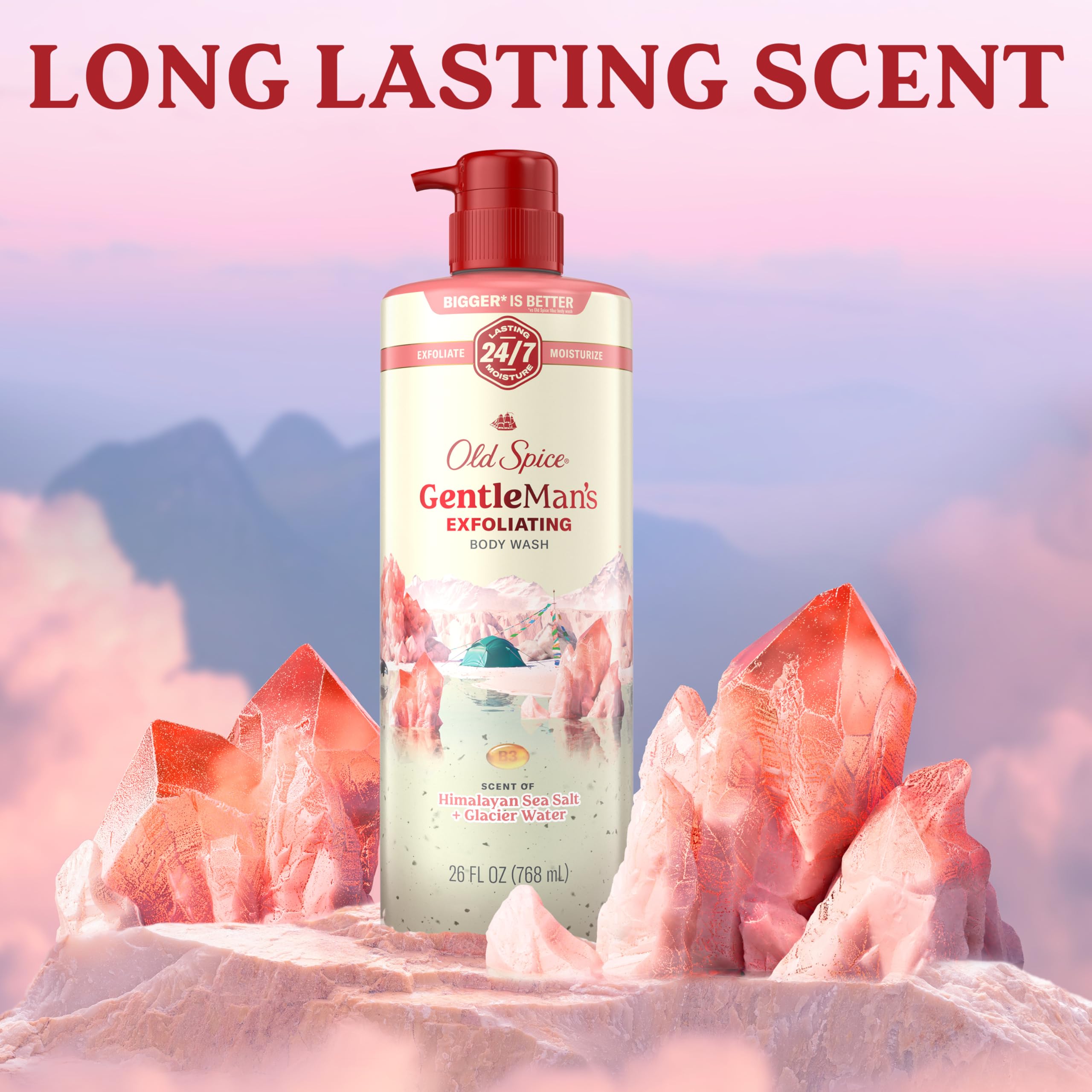 Old Spice GentleMan's in-shower use demonstrating gentle exfoliation